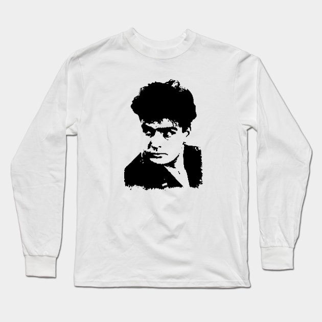 Charlie Sheen Pop Art Portrait Long Sleeve T-Shirt by fancyjan